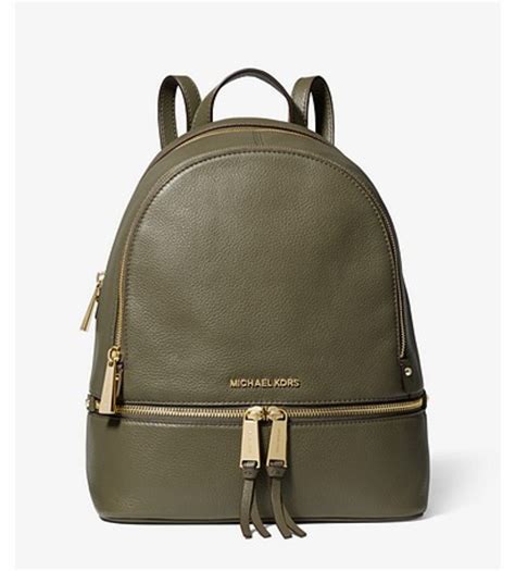 green and gold michael kors purse|Michael Kors olive green backpack.